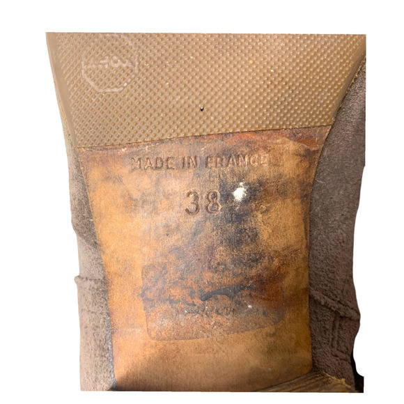 Isabel Marant Sz FR 38 US 8 Dicker Taupe Suede Western Ankle Booties Boots - Picture 9 of 13